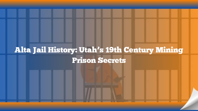 Alta Jail History: Utah’s 19th Century Mining Prison Secrets