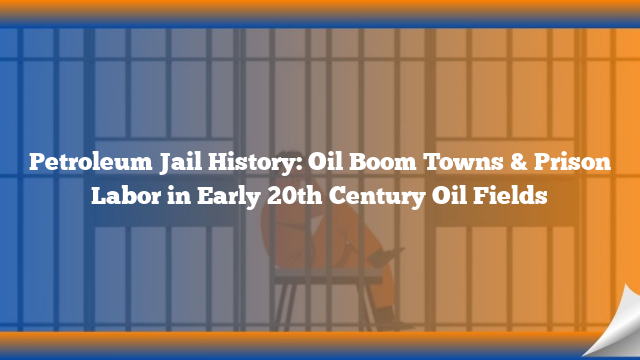 Petroleum Jail History: Oil Boom Towns & Prison Labor in Early 20th Century Oil Fields